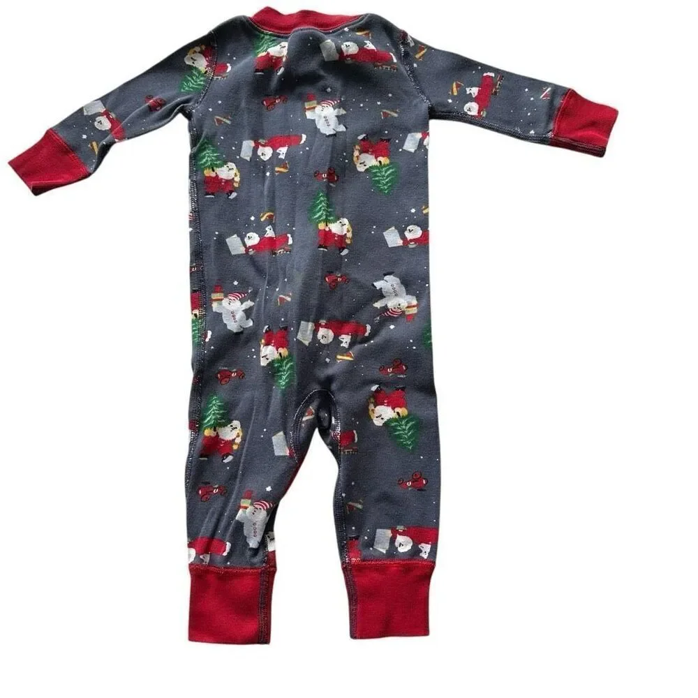 Hanna Andersson size 6-9 months Holiday Print Sleeper Pajama